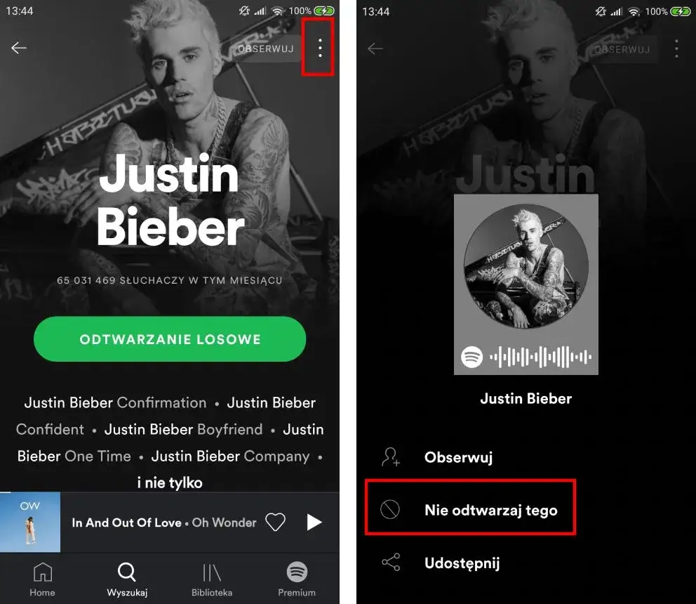 Zdjęcie Jak zablokować piosenkę na Spotify i uniknąć niechcianych utworów