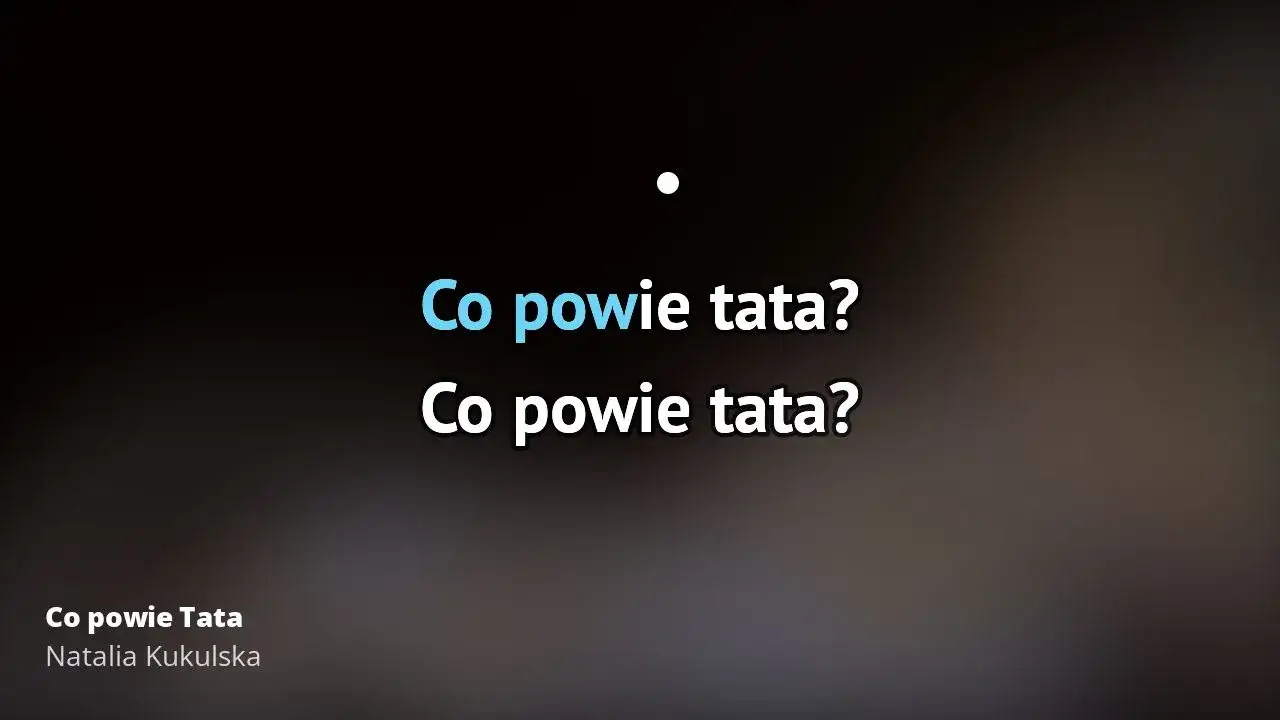 Zdjęcie Gdzie znaleźć podkład muzyczny do Co powie Tata Natalia Kukulska