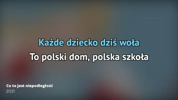 Podkład muzyczny Co to jest niepodległość – zrozumienie wartości patriotyzmu