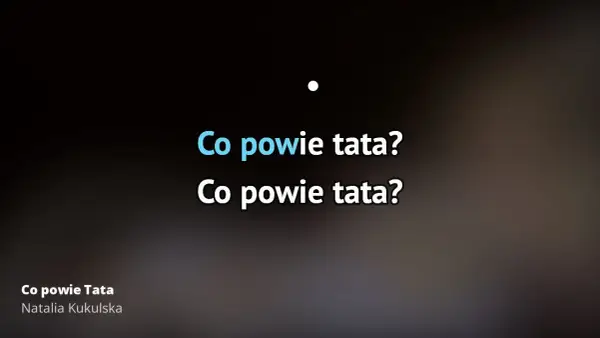 Gdzie znaleźć podkład muzyczny do Co powie Tata Natalia Kukulska